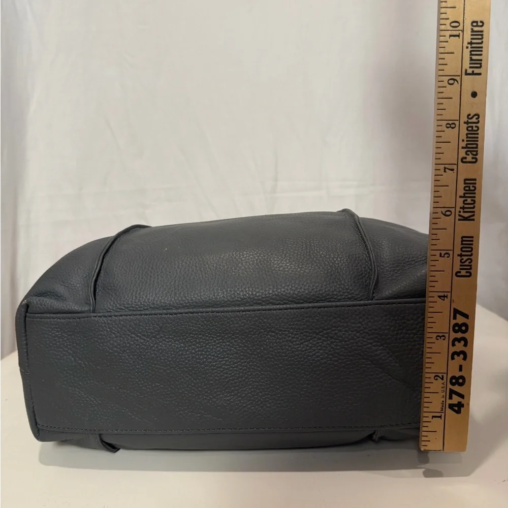 Tote Le Monde “Milan Tote” Genuine Leather Shoulder strap Bag - Grey - One Size